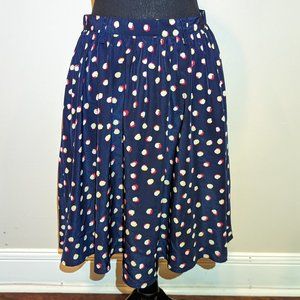 Navy A line skirt